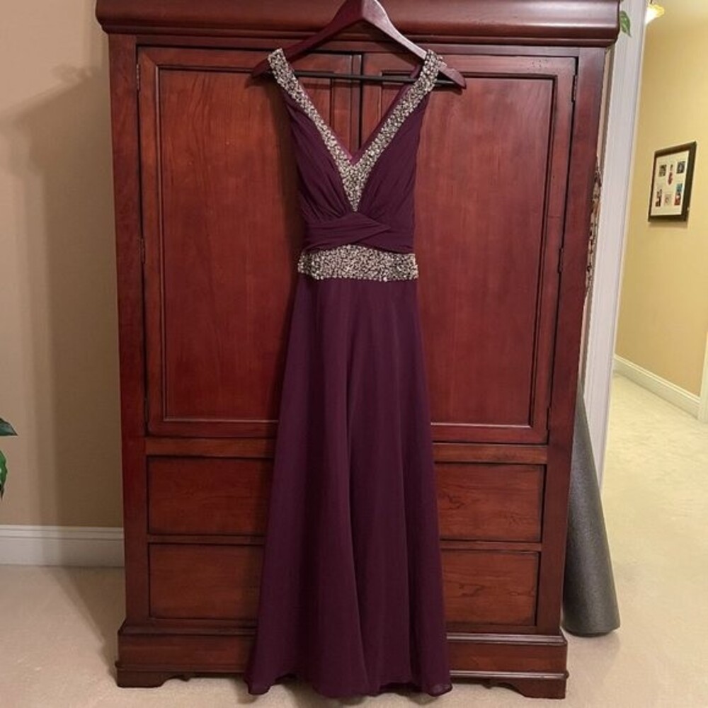 XS Purple Sparkle Halter Neck Maxi Prom Princess Royal Prom Sequin Dress